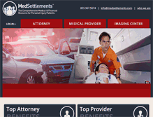Tablet Screenshot of medsettlements.com